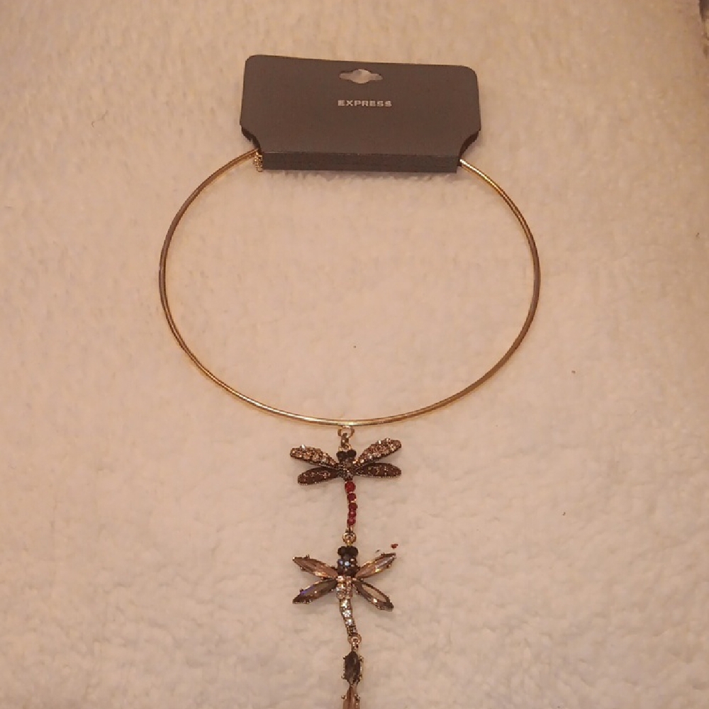 Express Gold Dragonfly Necklace